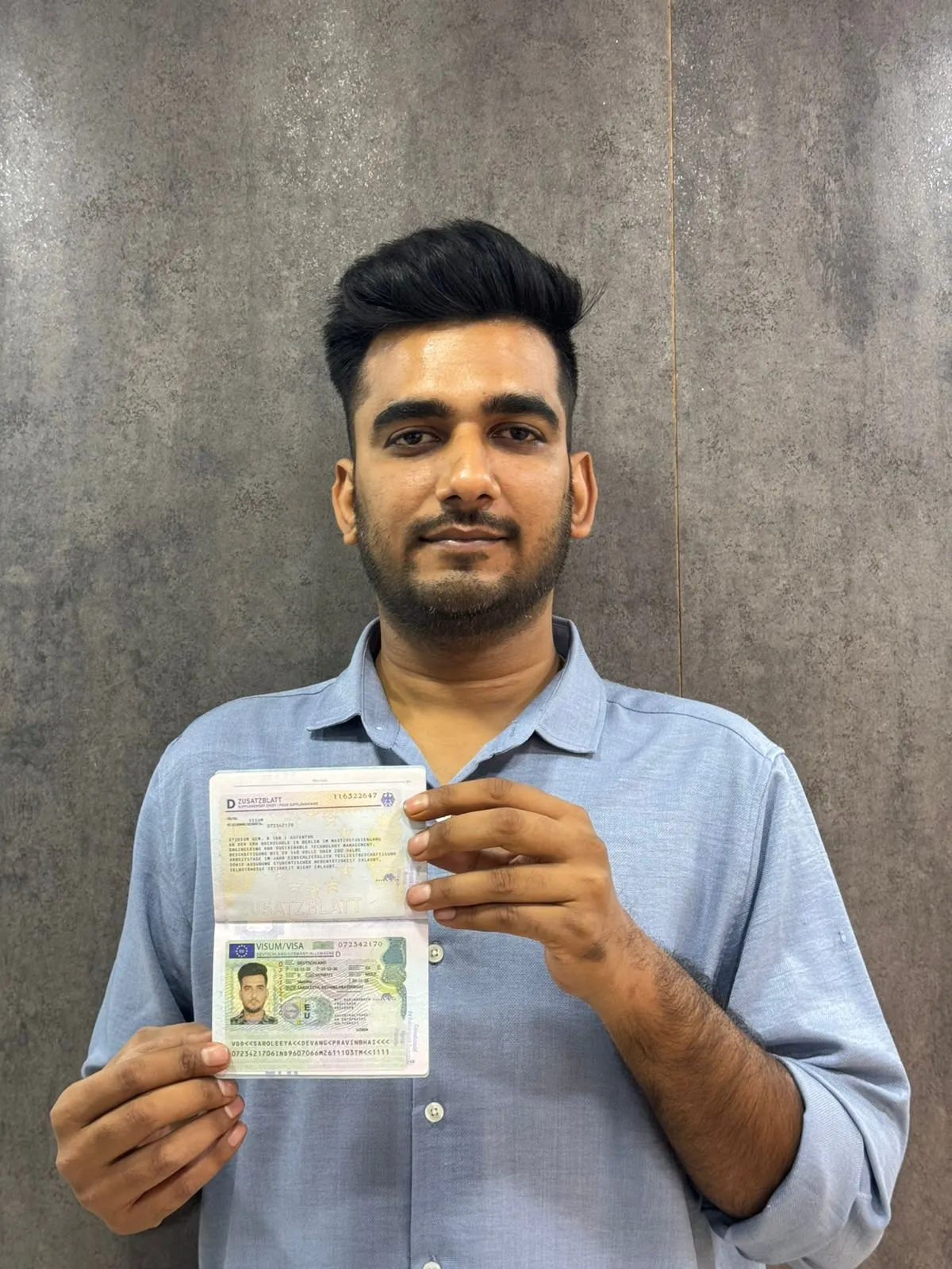 Devang Saroleeya — Germany Student Visa approval